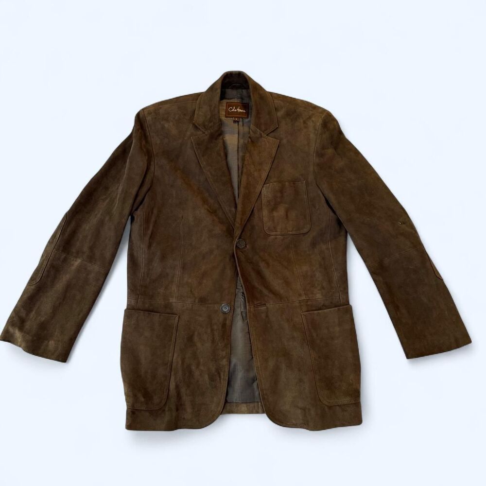 Vintage Cole-haan Men's Brown Jacket Size Small